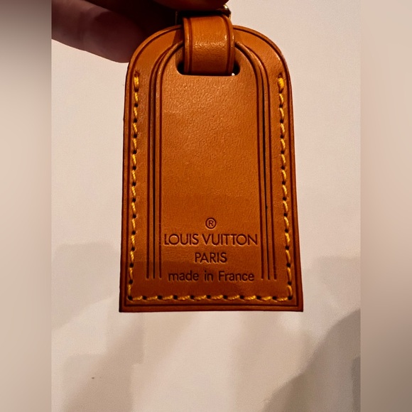 Louis Vuitton Accessories Louis Vuitton Leather Luggage Tag Poshmark